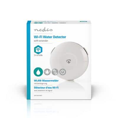 Nedis Smart Waterdetector Wi-Fi Batterijgevoed Wit