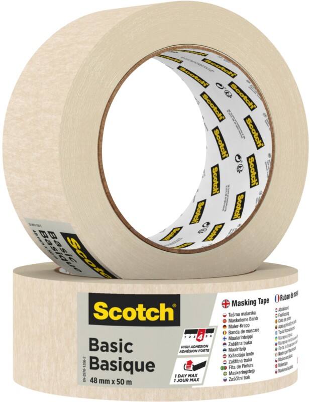 Scotch Afplaktape Basic 48 mm x 50 m