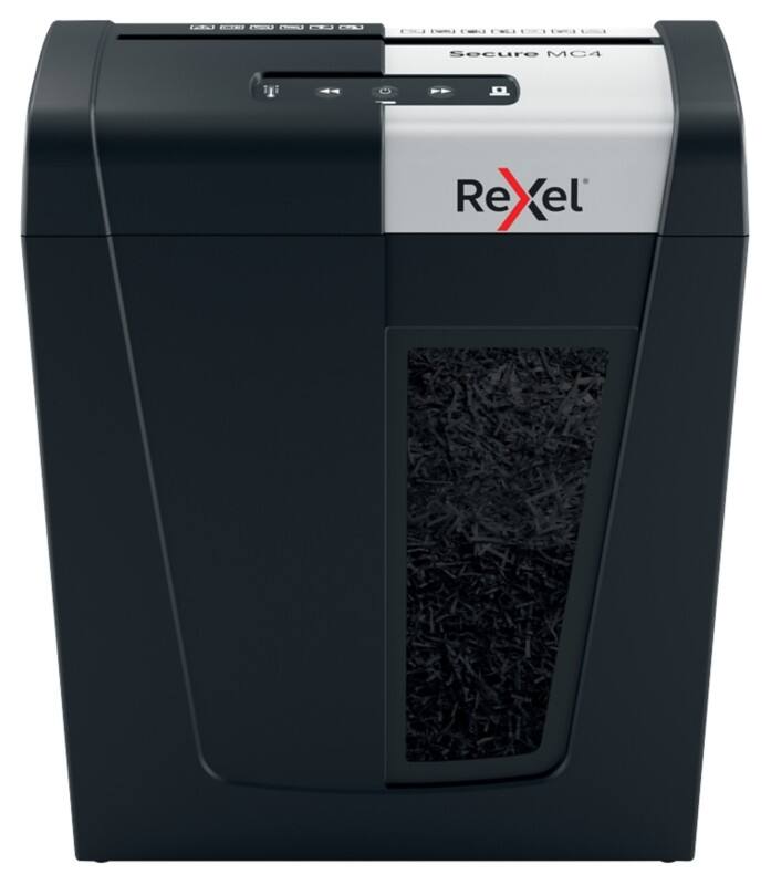 Rexel Secure MC4 Whisper-Shred Papierversnipperaar Microsnippers Veiligheidsniveau P-5 4 Vel