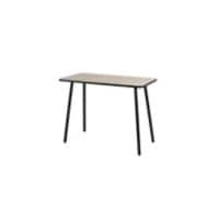 Paperflow Thuiskantoorbureau Rechthoekig Eiken 4 metalen poten 1.140 (B) x 600 (D) x 750 (H) mm Melamine  