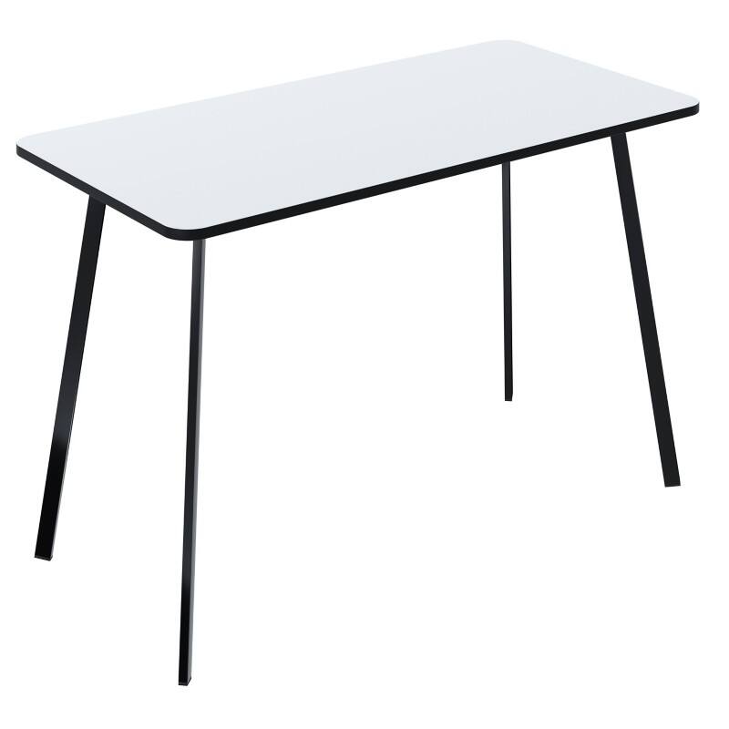 Paperflow Thuiskantoorbureau Rechthoekig Wit 4 metalen poten 1.000 (B) x 500 (D) x 750 (H) mm Melamine  