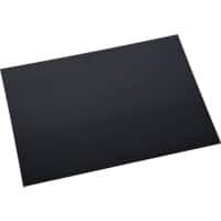 Helit Bureauonderlegger The Flat Mat Leer Zwart 70 x 50 cm.