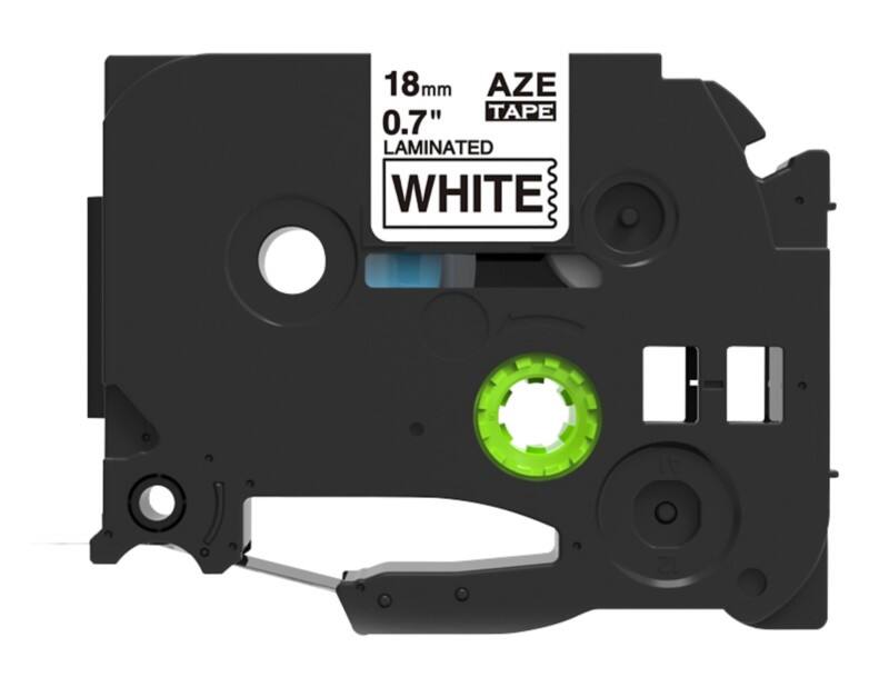 Rillstab Compatibel Brother TZe-241 Labeltape Zelfklevend Zwart op Wit 18 mm x 8m