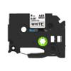 Rillstab Compatibel Brother TZe-221 Labeltape Zelfklevend Zwart op Wit 9 mm x 8m