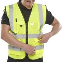 B Seen Hi-Vis Executive Hesje Veiligheidskleding Extra Extra Extra Large (XXXL) Geel