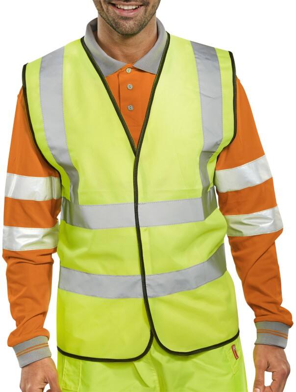 B Seen Hi-Vis Hesje Veiligheidskleding Extra Extra Extra Large (XXXL) Geel