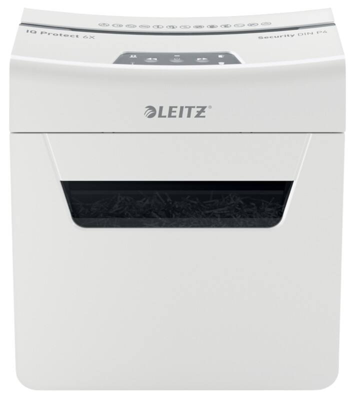 Leitz IQ Protect 6X Premium Papierversnipperaar Snippers Veiligheidsniveau P-4 6 Vel