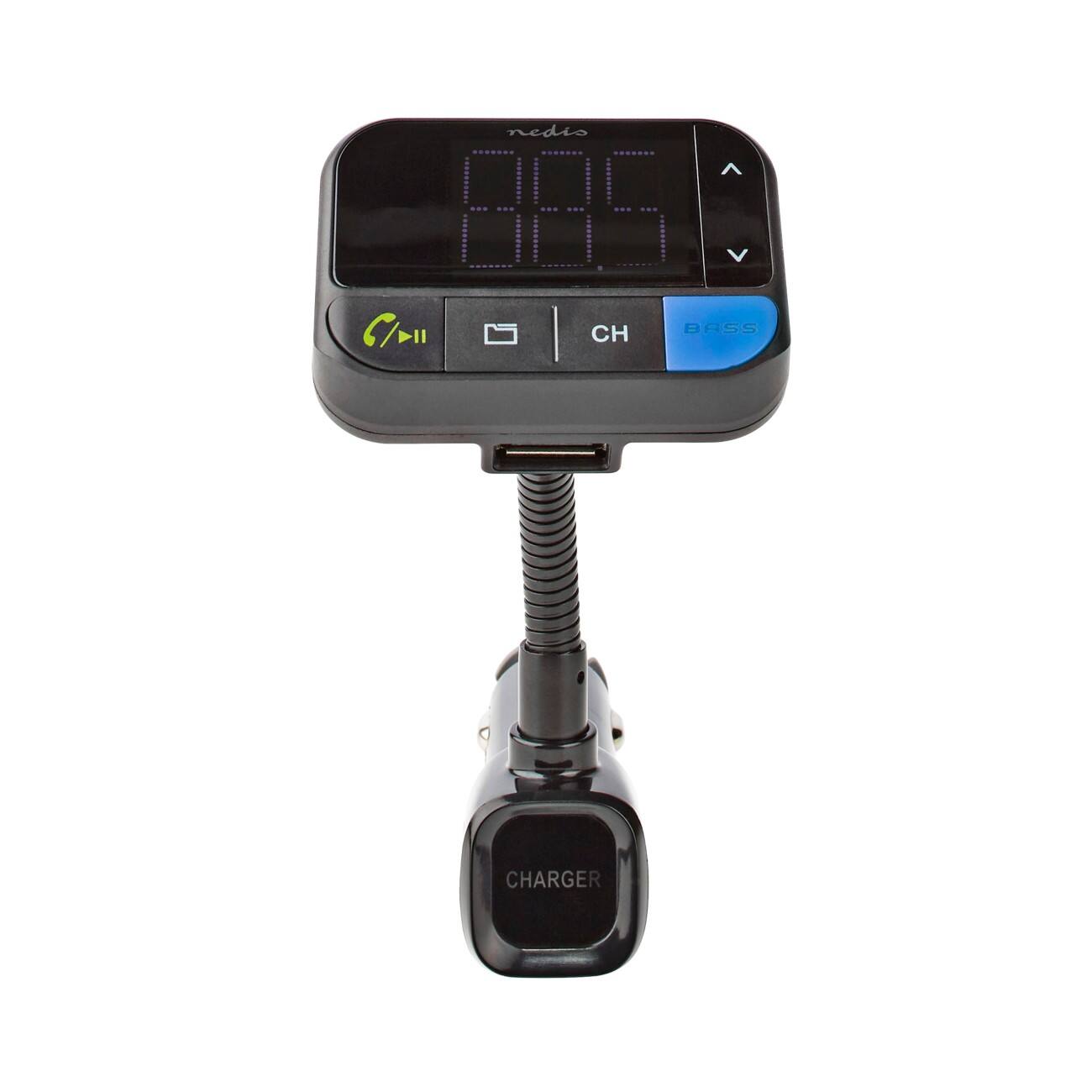 Nedis FM-audiotransmitter voor auto CATR102BK
