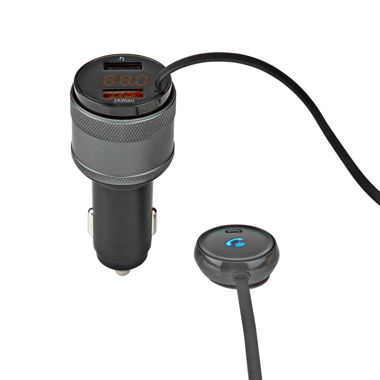 Nedis FM-audiotransmitter voor auto CATR124BK