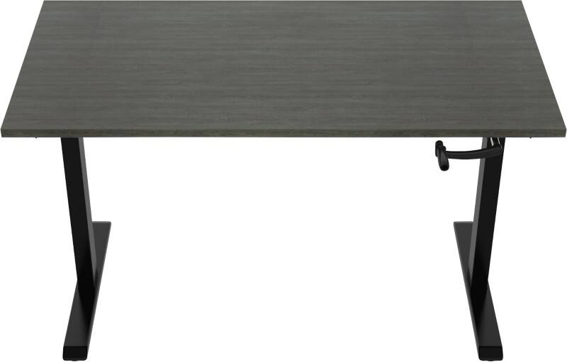 euroseats Crank Zit-sta-bureau Rechthoekig Logan Eiken T-Voet 1.200 (B) x 800 (D) x 1.190 (H) mm Metaal