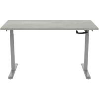 euroseats Crank Zit-sta-bureau Rechthoekig Oxyd Beton T-Voet 1.400 (B) x 800 (D) x 1.190 (H) mm Metaal