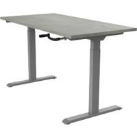 euroseats Crank Zit-sta-bureau Rechthoekig Oxyd Beton T-Voet 1.800 (B) x 800 (D) x 1.190 (H) mm Metaal