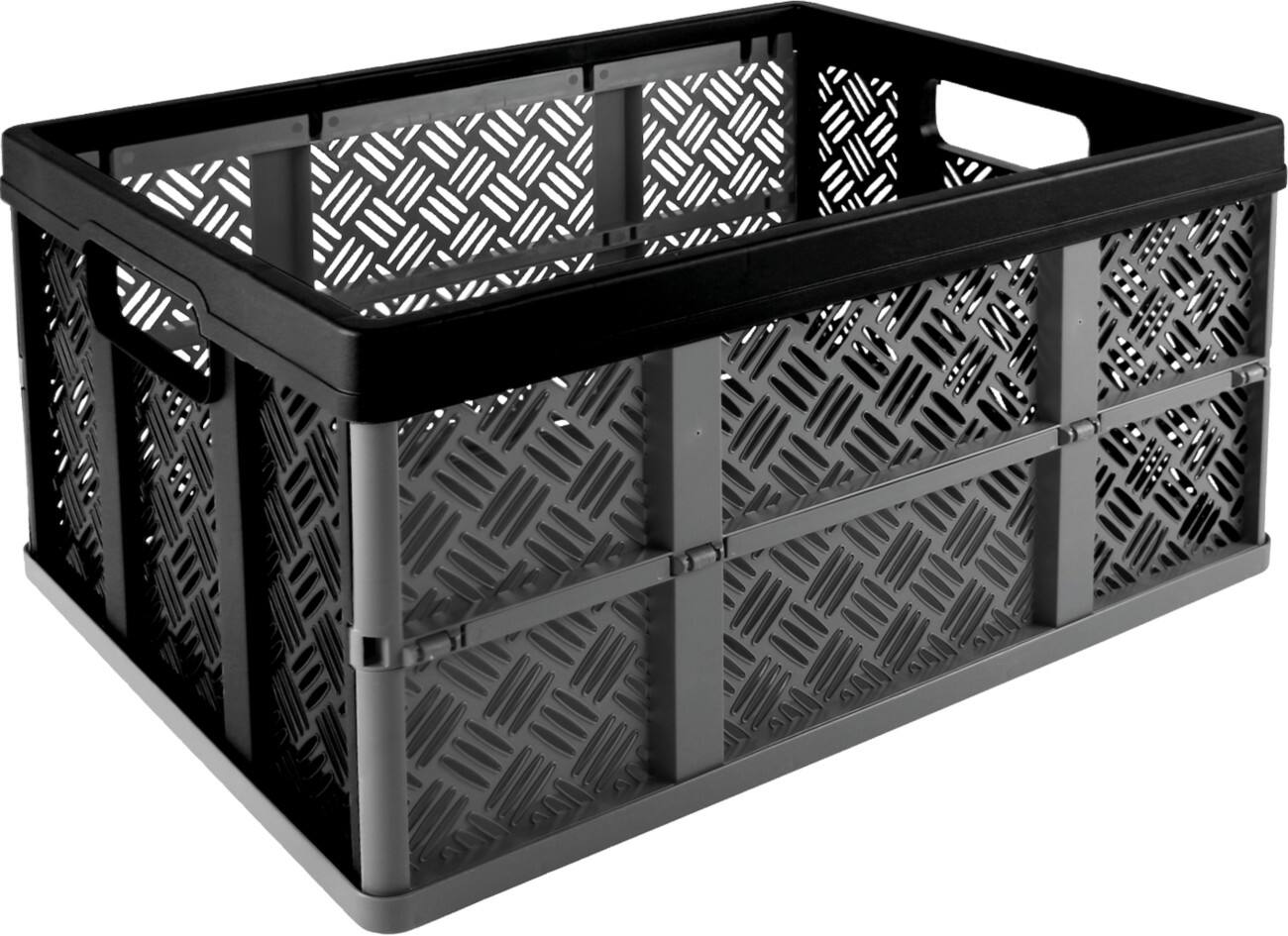 Helit Vouwkrat Flap Line Grijs 32 Liter 227 (H) x 350 (B) x 470 (D) mm 10 Stuks