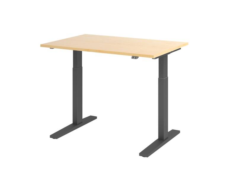 Hammerbacher VXMKA Elektrisch hoogteverstelbaar Zit-sta-bureau Ahorn C-Voet 1,200 (B) x 800 (D) x 1,200 (H) mm Spaanplaat, Staal