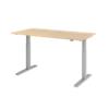 Hammerbacher VXMKA Elektrisch hoogteverstelbaar Zit-sta-bureau Eiken C-Voet 1,600 (B) x 800 (D) x 1,200 (H) mm Spaanplaat, Staal