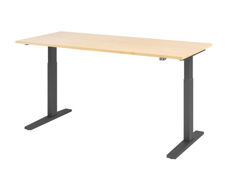 Hammerbacher VXMKA Elektrisch hoogteverstelbaar Zit-sta-bureau Ahorn C-Voet 1,800 (B) x 800 (D) x 1,200 (H) mm Spaanplaat, Staal