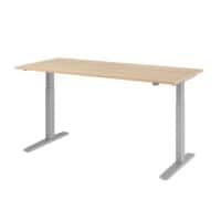 Hammerbacher VXMKA Elektrisch hoogteverstelbaar Zit-sta-bureau Eiken C-Voet 1,800 (B) x 800 (D) x 1,200 (H) mm Spaanplaat, Staal