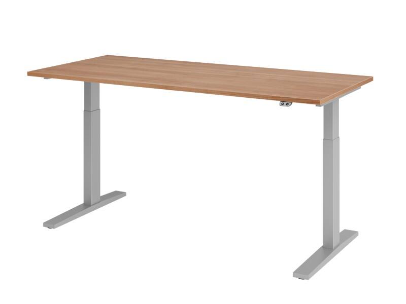 Hammerbacher VXMKA Elektrisch hoogteverstelbaar Zit-sta-bureau Walnoot C-Voet 1,800 (B) x 800 (D) x 1,200 (H) mm Spaanplaat, Staal