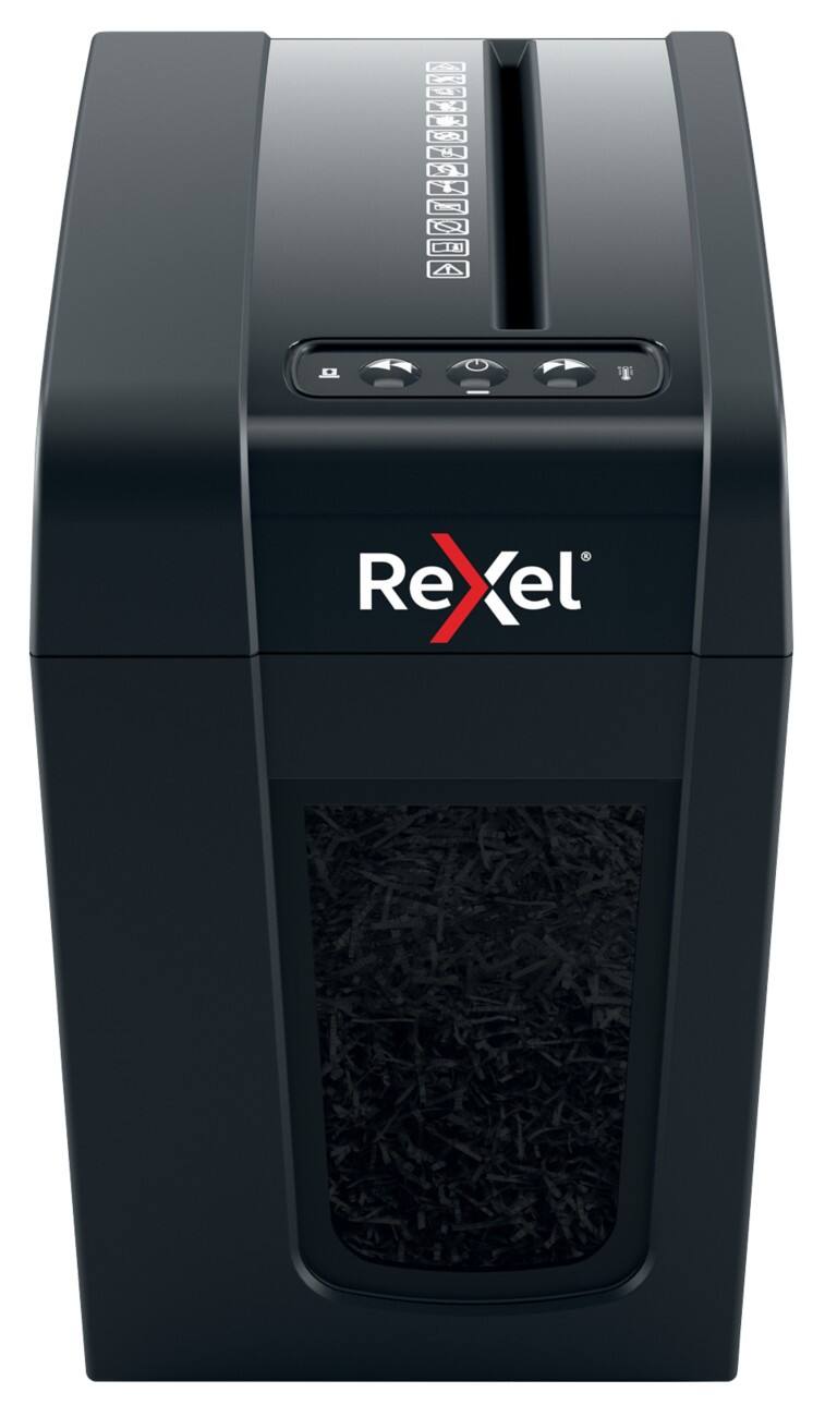 Rexel Secure X6-SL Slimline Whisper-Shred Papierversnipperaar Snippers Veiligheidsniveau P-4 6 Vel