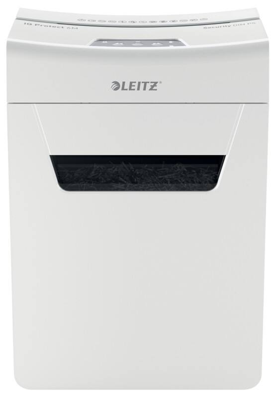 Leitz IQ Protect 6M Premium Papierversnipperaar Microsnippers Veiligheidsniveau P-5 6 Vel