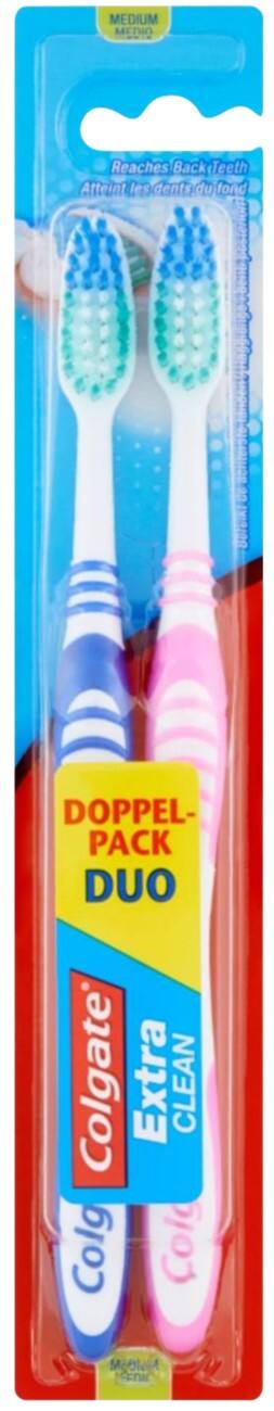 Colgate Tandenborstel Extra Clean Duo Medium 2 Stuks