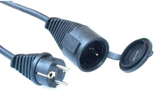 Brennenstuhl 1161450 230V Verlengkabel met geaarde stekker CEE7 / 7 Mannelijk - Geaarde stekker CEE7 / 7 vrouwelijk IP44 10 M Zwart