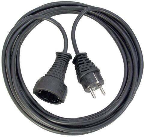 brennenstuhl 1165430 230V Verlengkabel met geaarde stekker CEE7 / 7 Mannelijk - Geaarde stekker CEE7 / 7 vrouwelijk 3 m Zwart