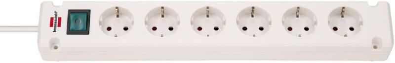 brennenstuhl 1150650326 Bremounta Stekkerdoos 6 Type F Stopcontacten 3 m Wit