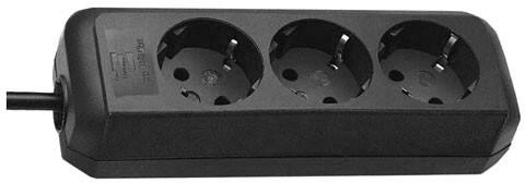 Brennenstuhl 1158620015 Eco-Line Stekkerdoos 3 Type F Stopcontacten 1.5 m Zwart