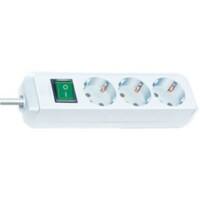 Brennenstuhl 1152320015 Eco-Line Stekkerdoos 3 Type F stopcontacten 1.5 m Met schakelaar Wit