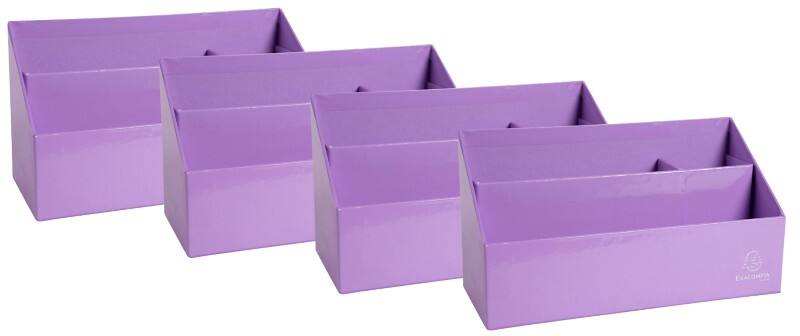 Exacompta Aquarel Brievenhouder Mauve 10 x 25 x 14 cm 4 Stuks 