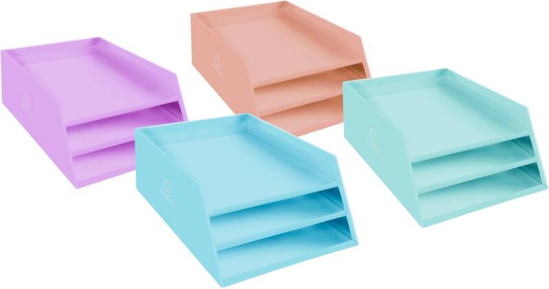 Exacompta Aquarel Brievenbakje A4+ Karton Kleurenassortiment