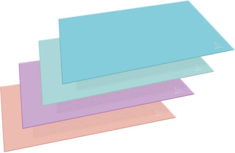 Exacompta Aquarel Bureauonderlegger Karton Kleurenassortiment 37,5 x 57,5 cm 8 Stuks