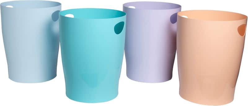 Exacompta Aquarel Prullenbak Kleurenassortiment PP (Polypropeen) Rond