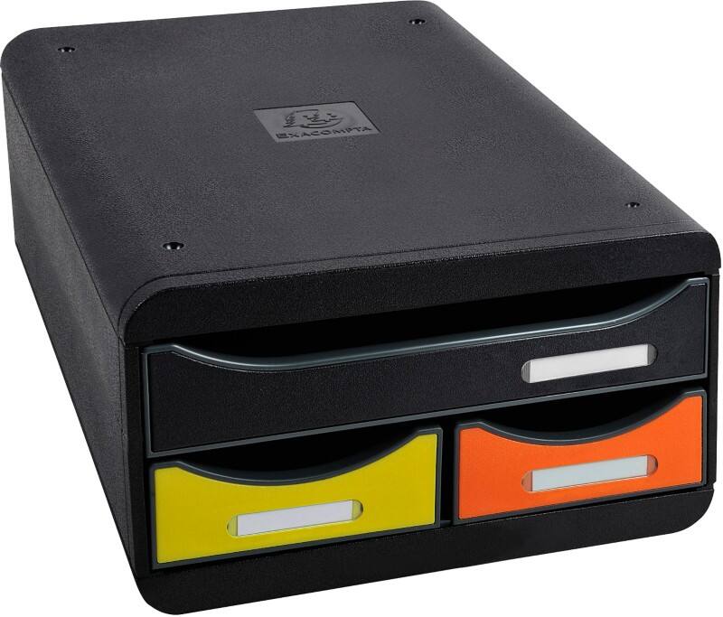 Exacompta Iderama Ladekastje Kunststof Harlequin 3 Lades 27,8 x 34,7 x 13 cm
