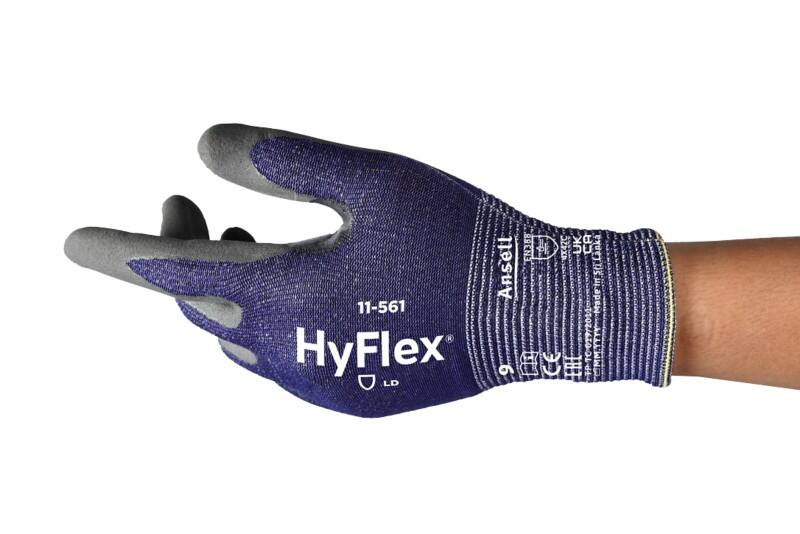 Ansell HyFlex Cut Resistant Werkhandschoenen Nitrile Maat 7 Donkerblauw 12 Paar