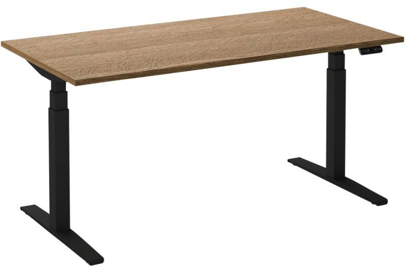 Ceha Adjust 2 Plus Elektrisch hoogteverstelbaar Zit-sta-bureau Rechthoekig Tabak Eiken T-Voet 2,000 (B) x 800 (D) x 1,300 (H) mm Melamine, metaal