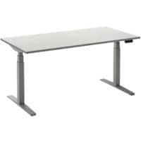 Ceha Adjust 2 Plus Elektrisch hoogteverstelbaar Zit-sta-bureau Rechthoekig Eiken T-Voet 1,800 (B) x 800 (D) x 1,300 (H) mm Melamine, metaal