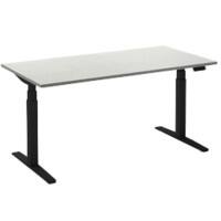 Ceha Adjust 2 Plus Elektrisch hoogteverstelbaar Zit-sta-bureau Rechthoekig Wit T-Voet 1,600 (B) x 800 (D) x 1,300 (H) mm Melamine, metaal