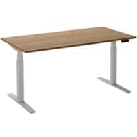 Ceha Adjust 2 Plus Elektrisch hoogteverstelbaar Zit-sta-bureau Rechthoekig Tabak Eiken T-Voet 1,600 (B) x 800 (D) x 1,300 (H) mm Melamine, metaal