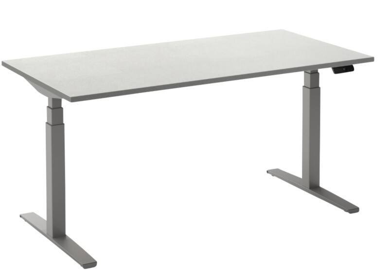 Ceha Adjust 2 Plus Elektrisch hoogteverstelbaar Zit-sta-bureau Rechthoekig Wit T-Voet 1,800 (B) x 800 (D) x 1,300 (H) mm Melamine, metaal