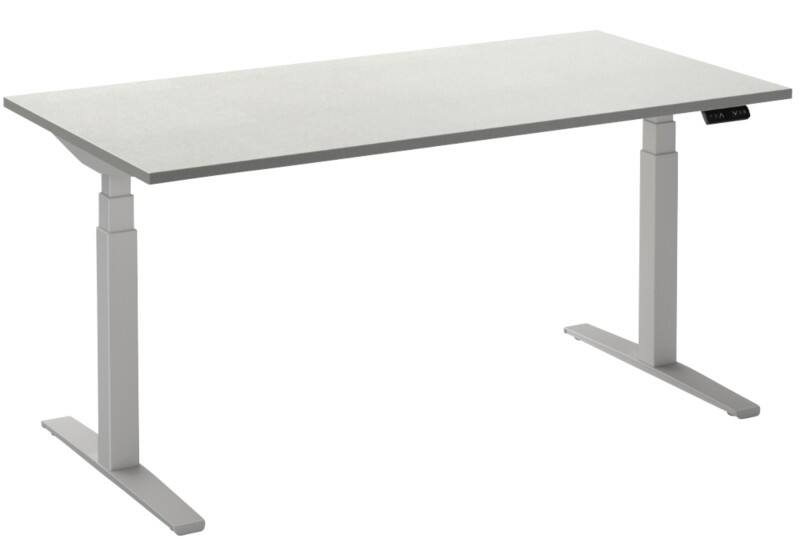 Ceha Adjust 2 Plus Elektrisch hoogteverstelbaar Zit-sta-bureau Rechthoekig Wit T-Voet 1,800 (B) x 900 (D) x 1,300 (H) mm Melamine, metaal