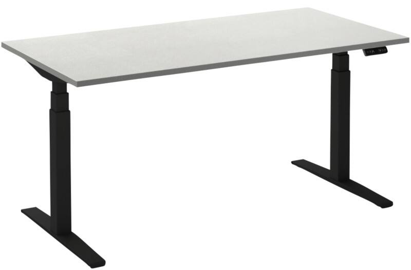 Ceha Adjust 2 Plus Elektrisch hoogteverstelbaar Zit-sta-bureau Rechthoekig Wit T-Voet 1,400 (B) x 800 (D) x 1,300 (H) mm Melamine, metaal