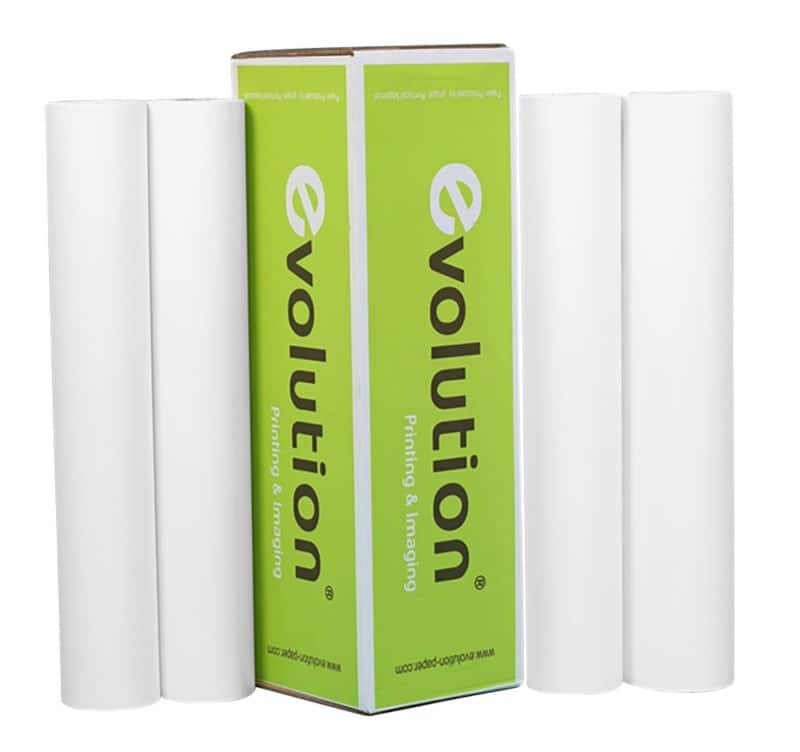evolution Gecoat Plotterpapier 61 cm x 30 m 120 g/m² Wit