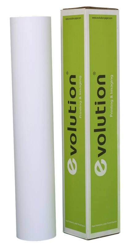 evolution Gecoat Plotterpapier 91,4 cm x 30 m 120 g/m² Wit