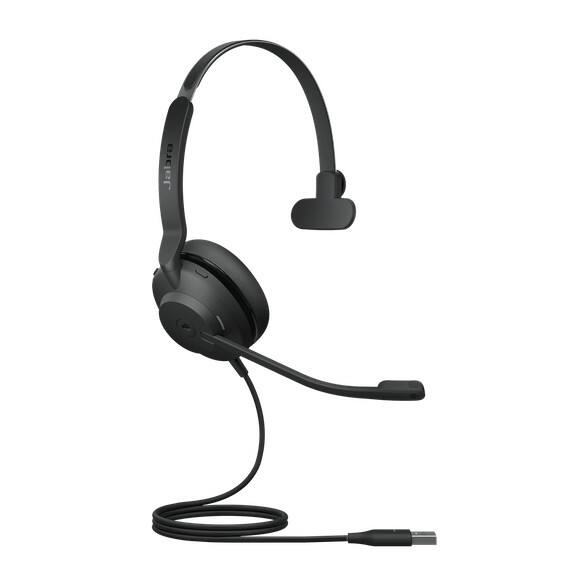 Jabra Evolve2 30 MS Bedraad Headset Over het oor USB Met microfoon Mono Zwart