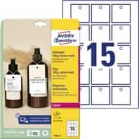 Avery Karton Kaartjes 13 x 210 x 297 mm Wit T1002-10 10 Stuks