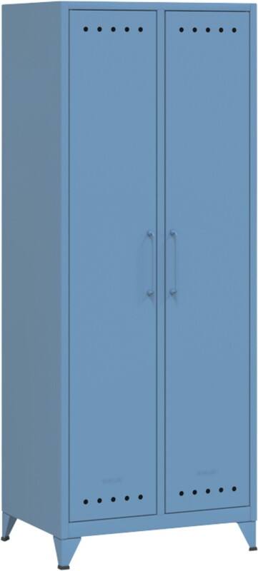 Bisley Fern Garderobe Metaal 700 x 510 x 1,800 mm Blauw