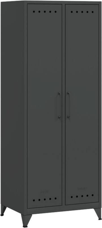 Bisley Fern Garderobe Metaal 700 x 510 x 1,800 mm Antraciet