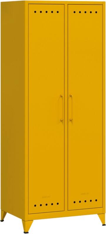 Bisley Fern Garderobe Metaal 700 x 510 x 1,800 mm Zonnebloemgeel